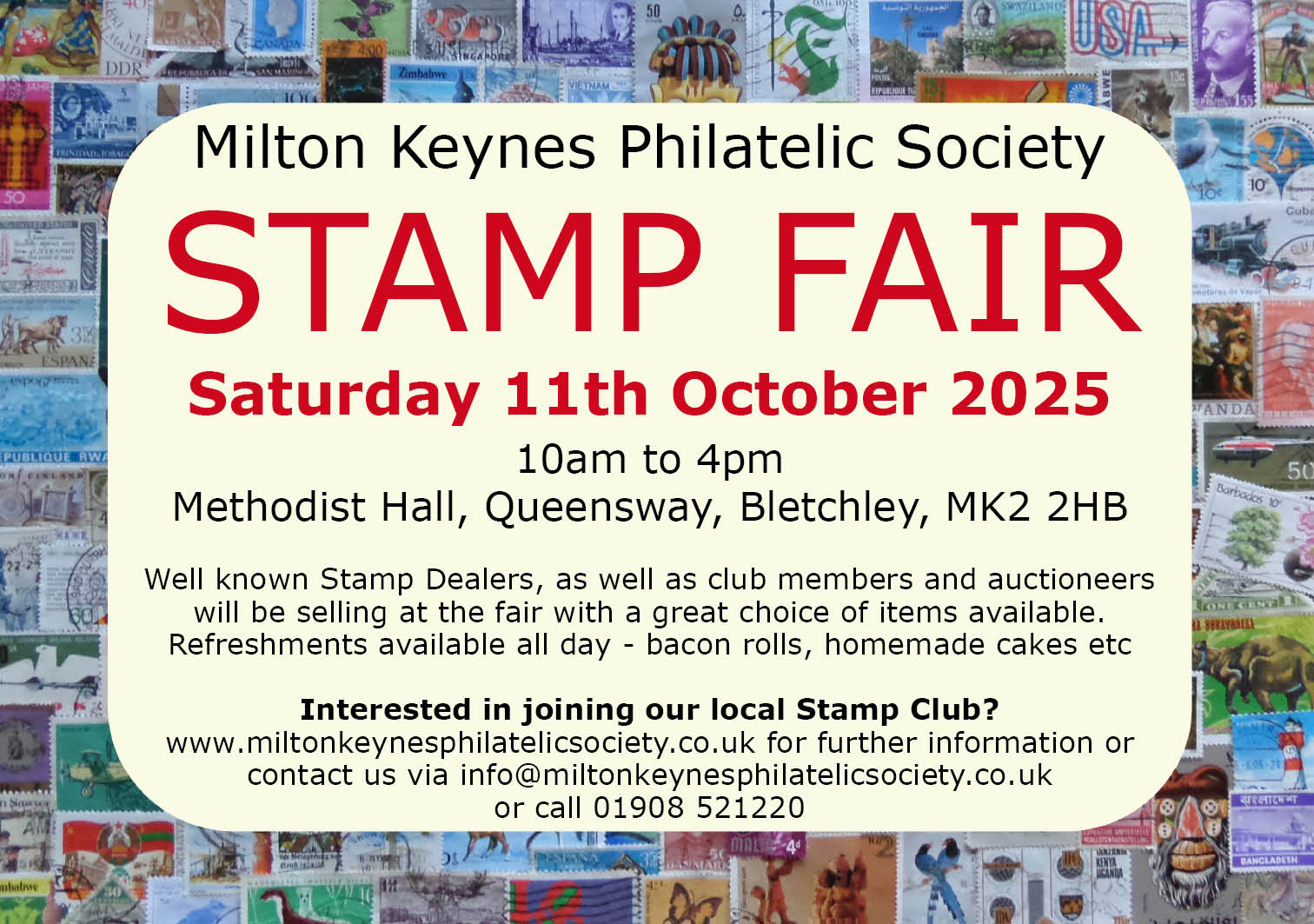 Stamp fair advert - October 2025